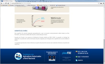 El producto (scroll), Sitio web PisosTec