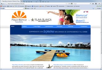 Home, Web Playa Blanca