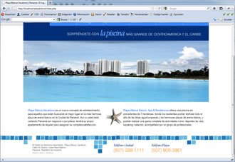Home (scroll), Web Playa Blanca