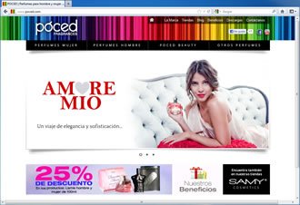 Home, Sitio web Poced Fragrances