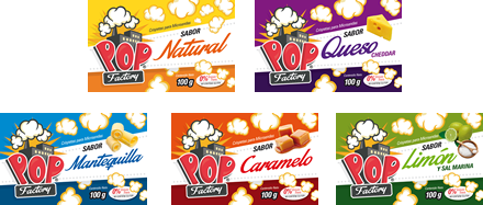 Línea completa Microondas, Diseño empaques Pop Factory