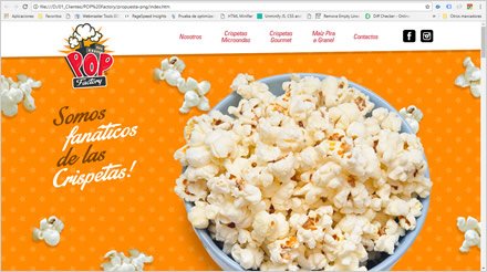 Landing Page, Diseño Landing Pop Factory