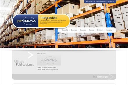 Home, Sitio web Pro-Visiona
