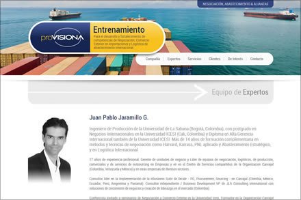 Expertos, Sitio web Pro-Visiona