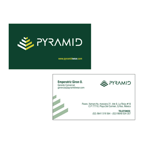 Tarjetas 2 caras, Identidad Visual Pyramid