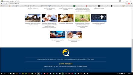 Home (scroll), Web responsive Qüetto