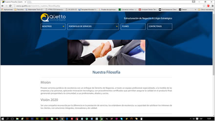 La Firma, Web responsive Qüetto
