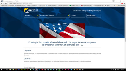 Servicios (1), Web responsive Qüetto