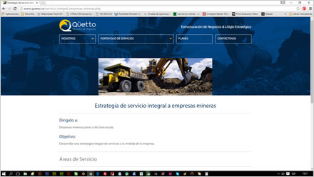 Servicios (2), Web responsive Qüetto