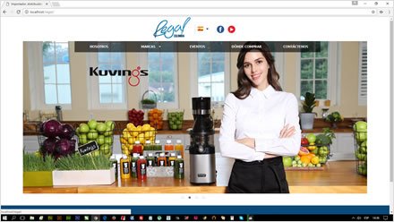 Home, Web HTML5 administrable Regal de Colombia