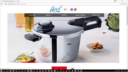 Fissler, Web HTML5 administrable Regal de Colombia