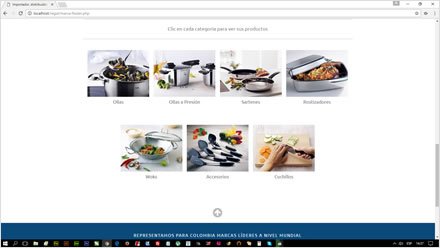 Líneas Fissler, Web HTML5 administrable Regal de Colombia