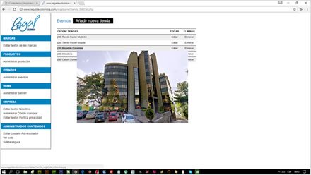 Administrador a la medida, Web HTML5 administrable Regal de Colombia