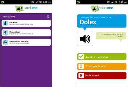 Preferencias / Alertas, Diseño interaces APP Salúdame | UdeA
