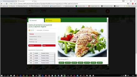 Detalle receta (1), Interfaces Web UdeA