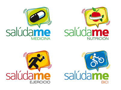 Familia de logos, Naming / Logos APPs Salúdame | UdeA