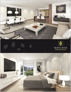 Brochure, Identidad y publicidad Santa Rita Reservado