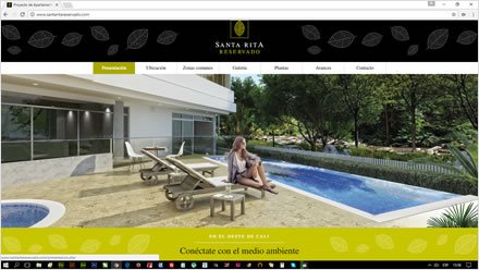 Home, Web HTML5 administrable Santa Rita