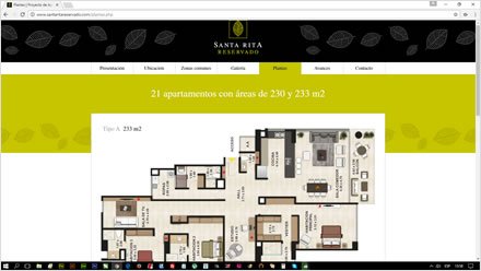 Plantas, Web HTML5 administrable Santa Rita