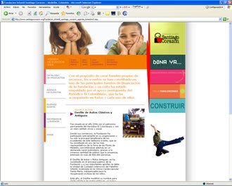 Eventos, Web Santiago Corazón