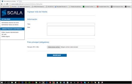 Administrador a la medida, Sitio web responsive Scala (Proactiva)