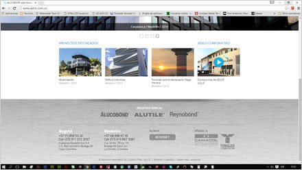 Footer, Web responsive Selco