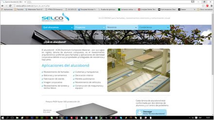 Especificaciones técnicas, Web responsive Selco