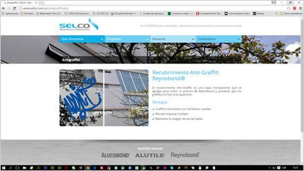 Anti graffiti, Web responsive Selco