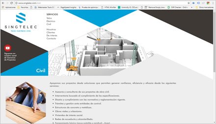 Servicios, Web Responsive Singtelec Ingenieros