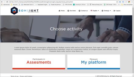 Activities, Diseño de interfaces Somsight