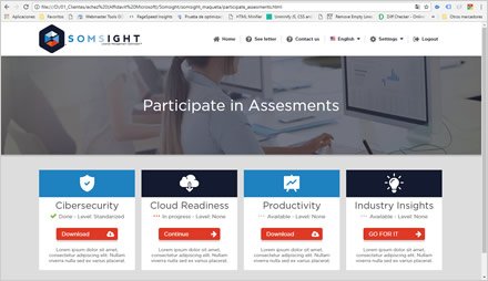 Assesments, Diseño de interfaces Somsight