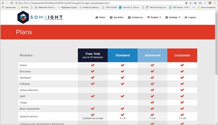 Plans, Diseño de interfaces Somsight