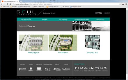 Plantas, Sitio Responsive Soul Suites
