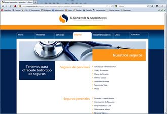 Seguros, Sitio web S. Silverio