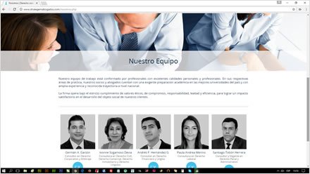 Equipo, Web HTML5 responsive Stralegem