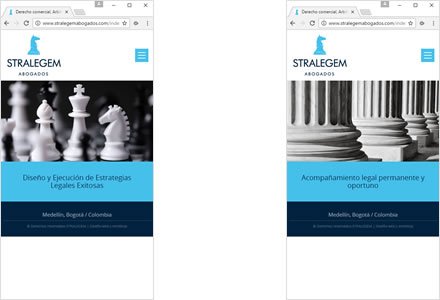 Adaptación Responsive, Web HTML5 responsive Stralegem