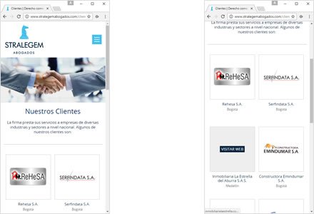 Adaptación Responsive, Web HTML5 responsive Stralegem