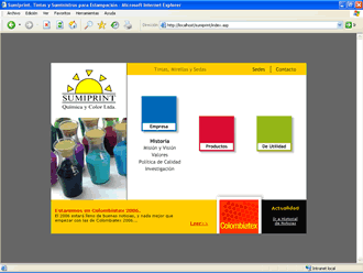 Botones Activos, Web Sumiprint