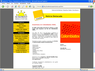 Noticia Destacada, Web Sumiprint