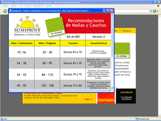 Cuadros Técnicos, Web Sumiprint