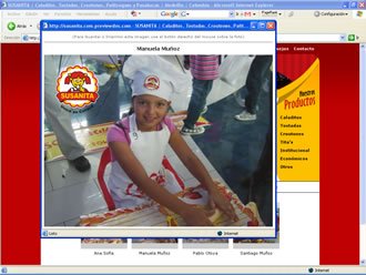 Detalle Galería, Web Tostaditos Susanita