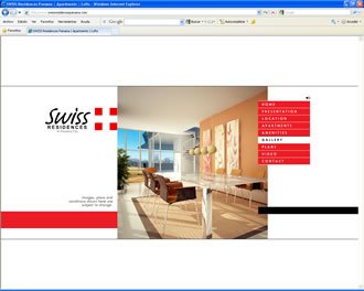 Slideshow Galería, Web Swiss Residences