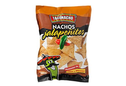 Nachos jalapeñitos, Empaques Taconacho