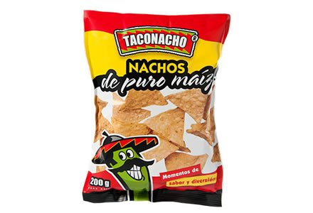 Nachos de puro maíz, Empaques Taconacho
