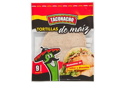 Tortillas de maíz, Empaques Taconacho