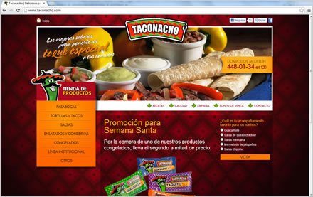 Home, Sitio web Joomla Taconacho