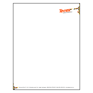 Hoja Carta, Identidad Visual Terrex