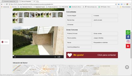 Detalle de inmueble, Interfaces responsive Todo con Propiedad