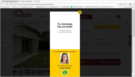 Detalle de inmueble, Interfaces responsive Todo con Propiedad