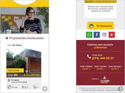 Adaptación Responsive, Interfaces responsive Todo con Propiedad